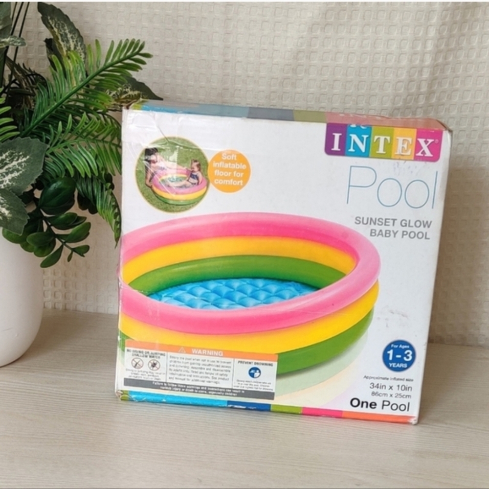 Intex Sunset Glow Baby Pool 34in× 10in